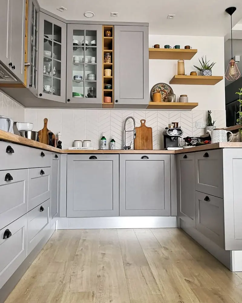 Gray Kitchen Cabinet