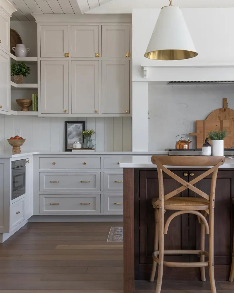 Greige Kitchen Cabinet