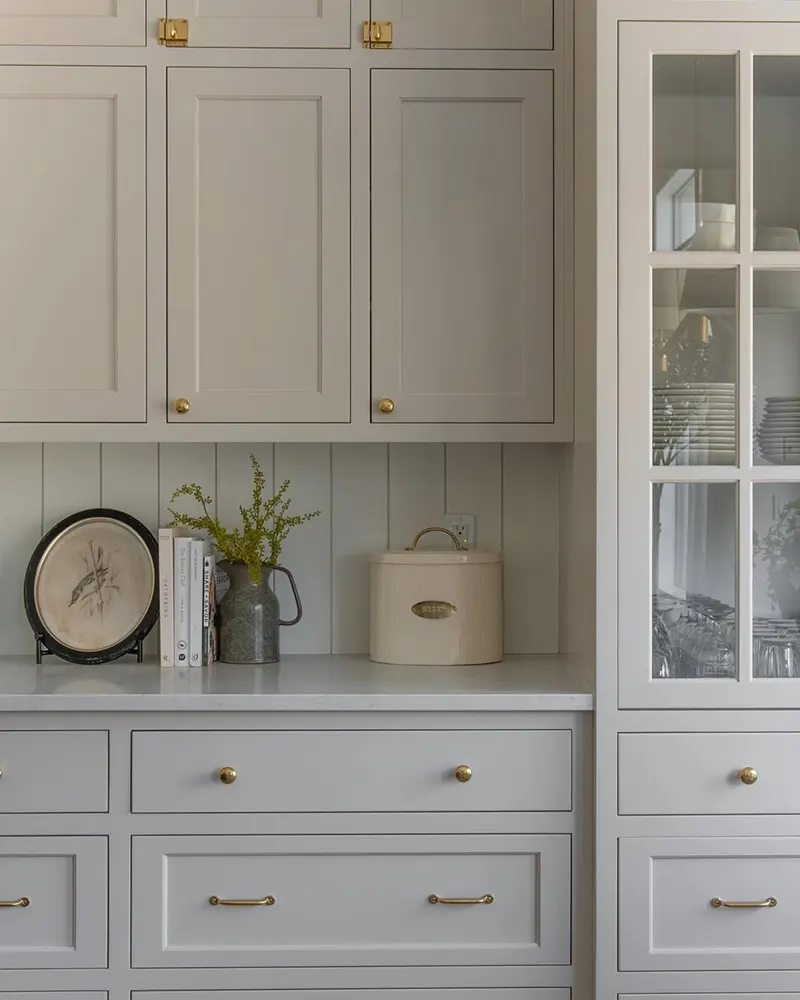 Greige Kitchen Cabinet