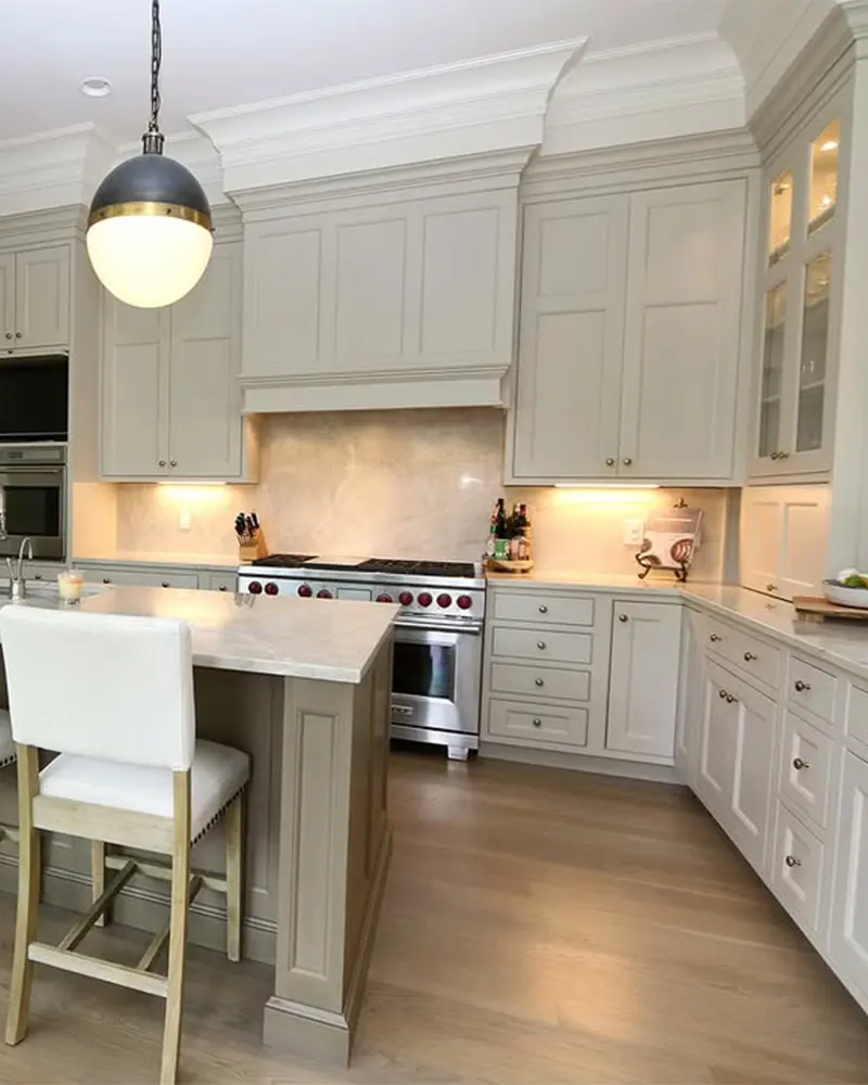 Greige Kitchen Cabinet
