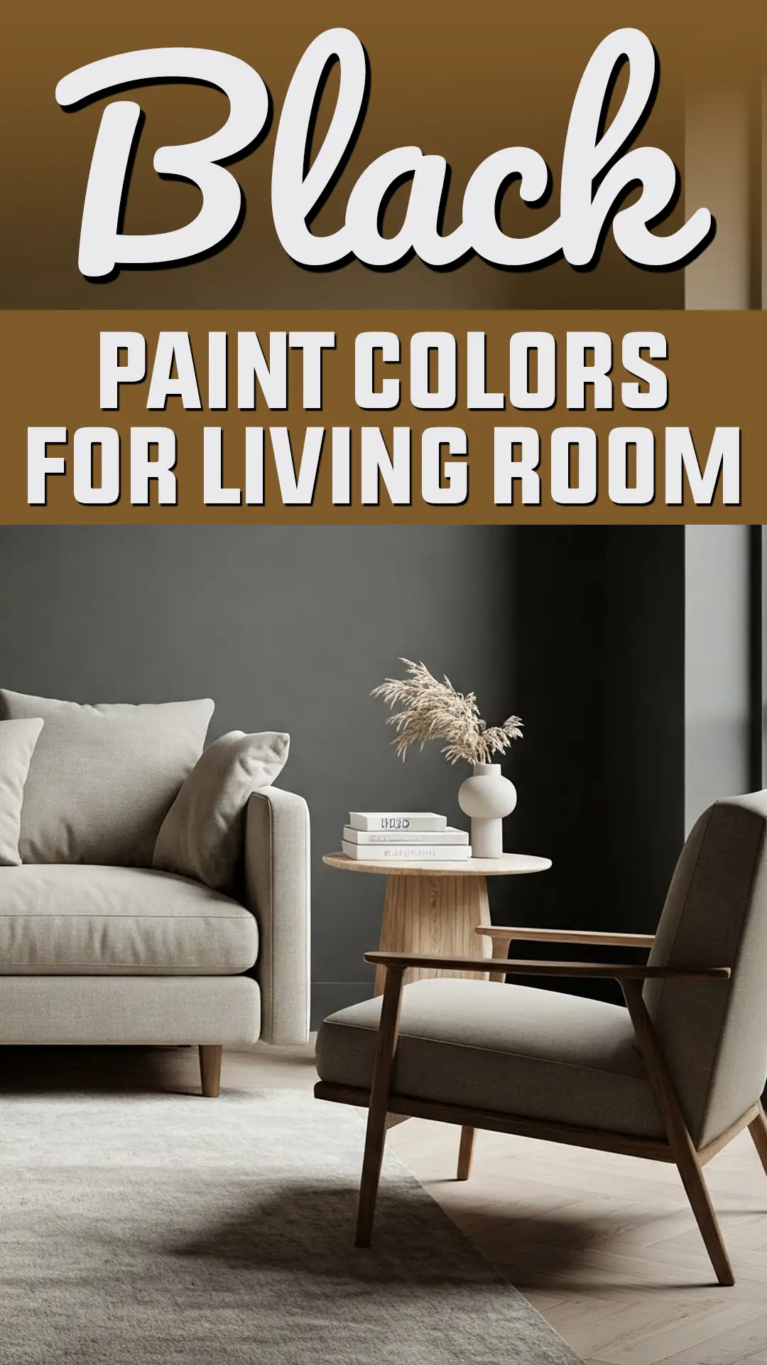 Black Paint Colors for Living Room