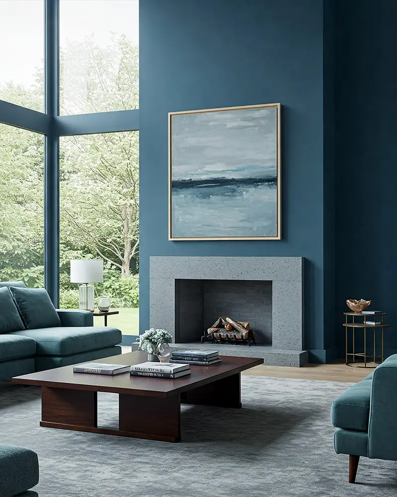 Coastal Blue Living Room