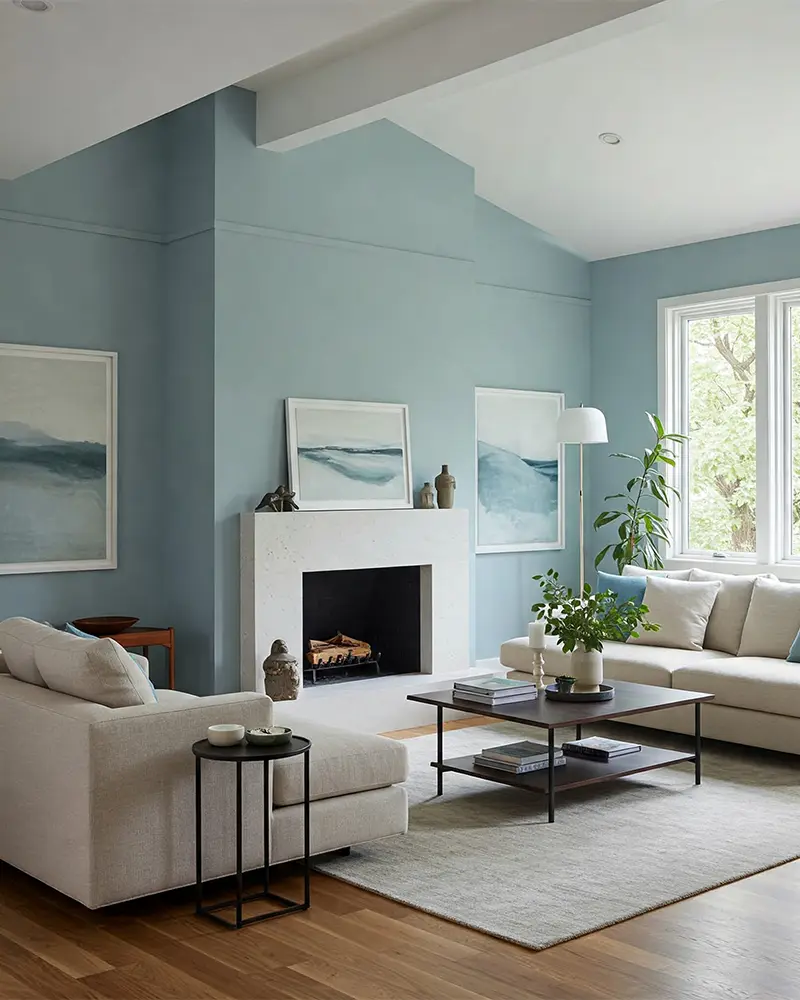 Coastal Blue Living Room