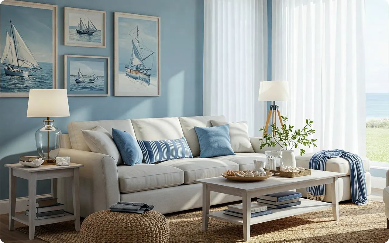 Coastal Paint Colors for Living Room