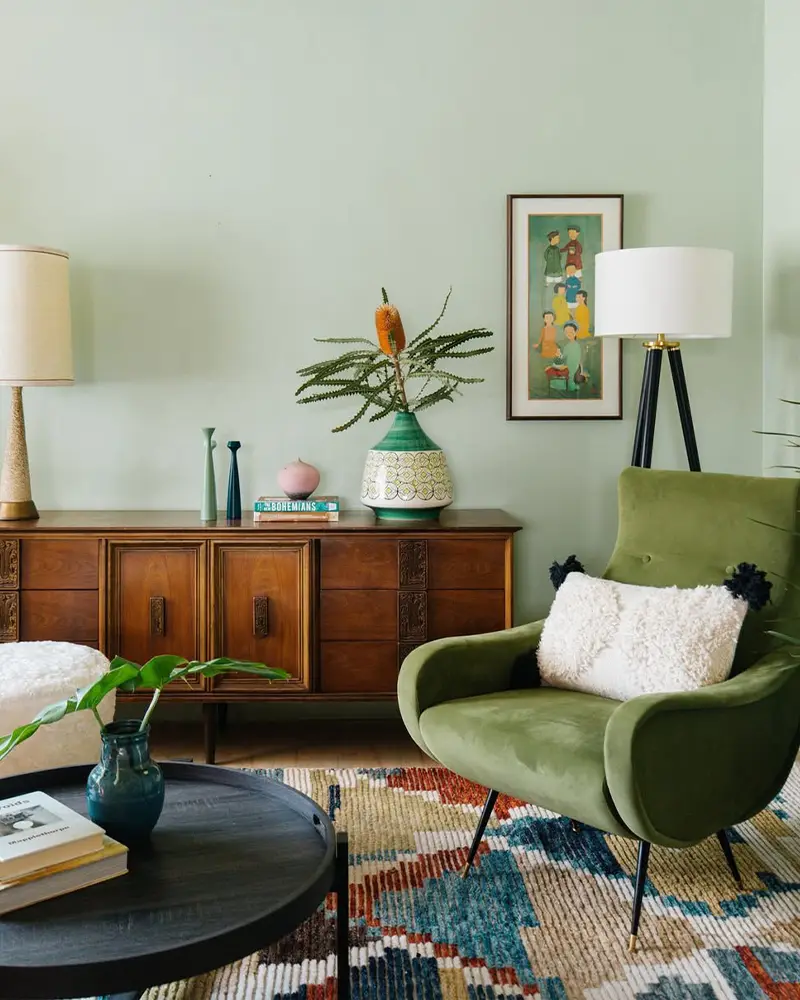 Sage Green Living Room