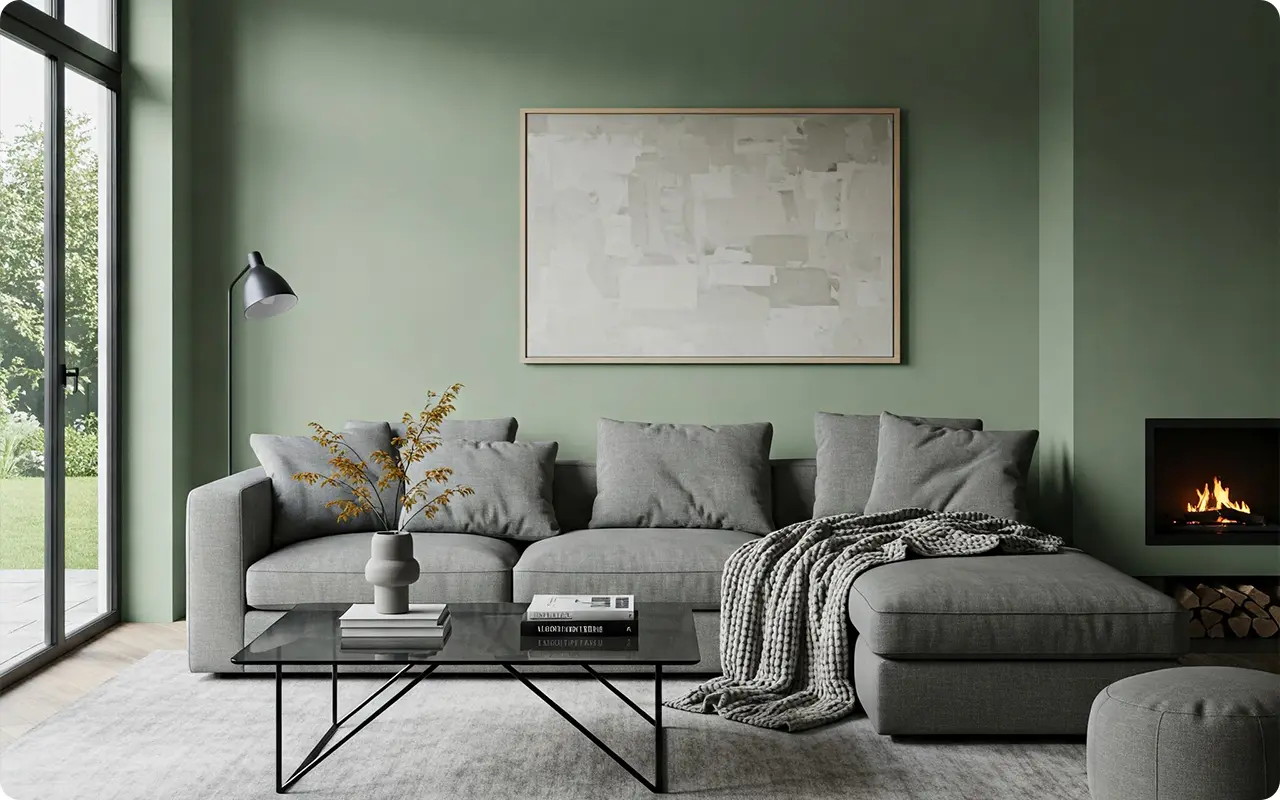 Sage Green Paint Colors for Living Room