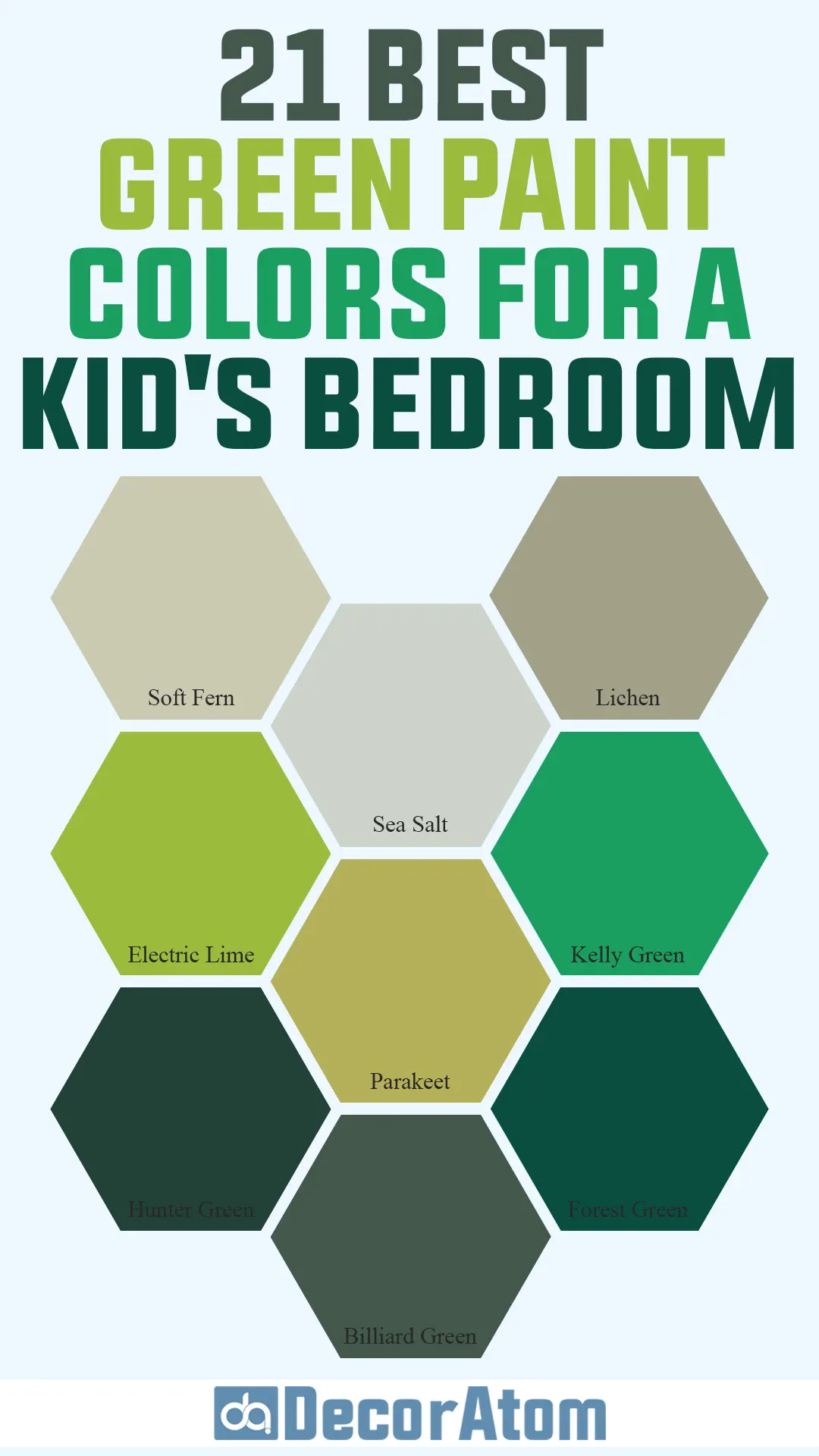 Best Green Paint Colors for a Kid's Bedroom
