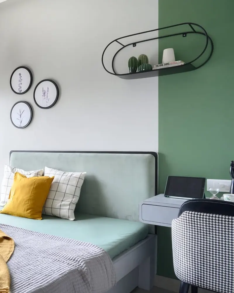 Dark Sage Green Room