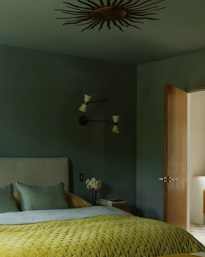Dark Sage Green Room