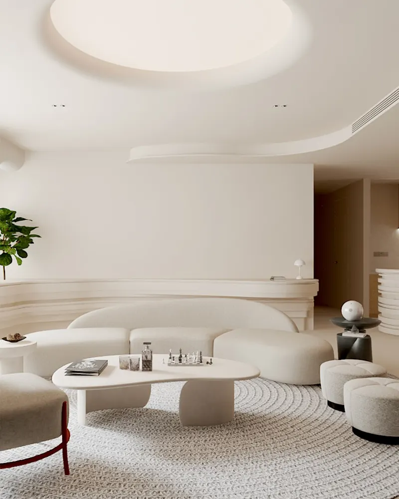 Off White Living Room