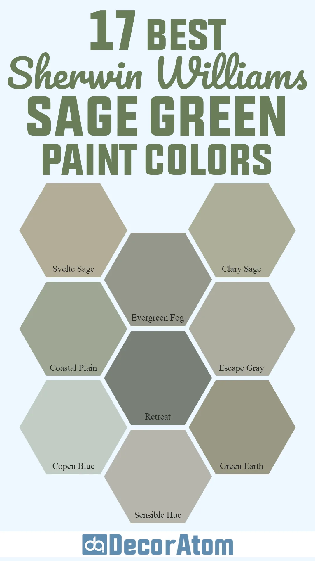 Sherwin Williams Sage Green Paint Colors