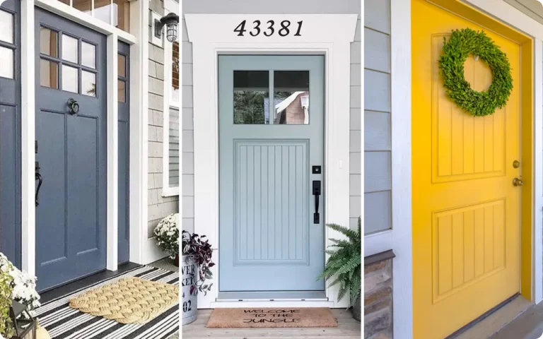 Best Front Door Colors for Gray Houses