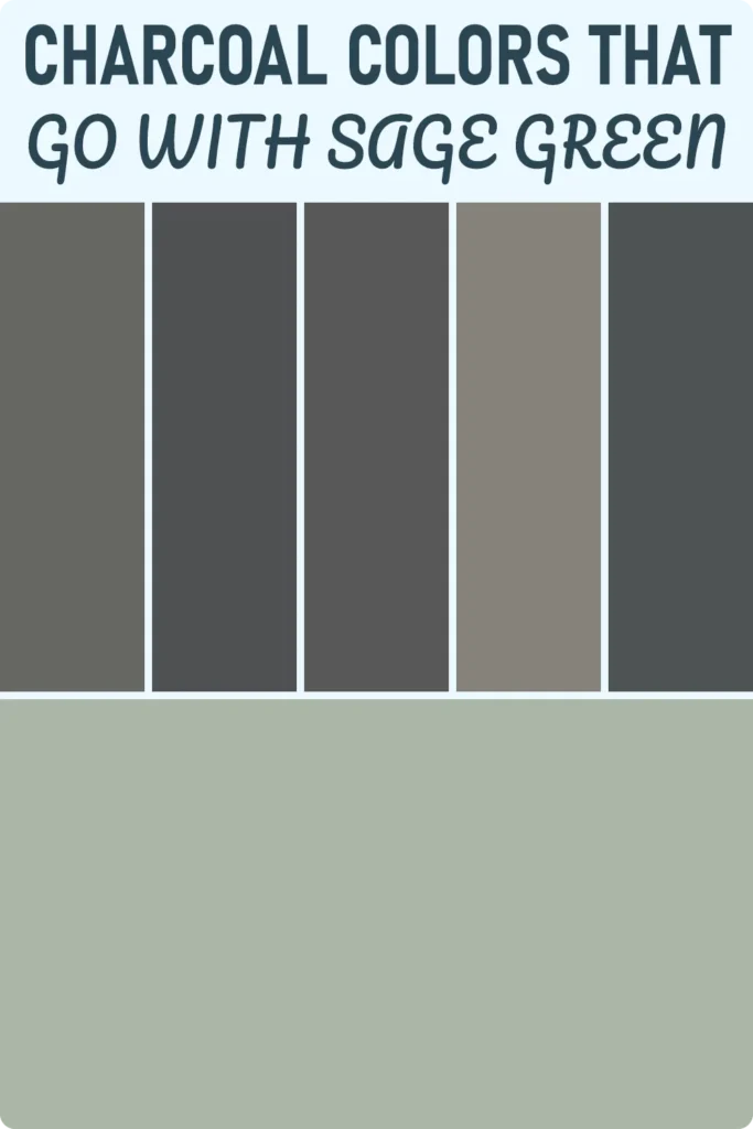 Charcoal Colors That Will Go With Sage Green