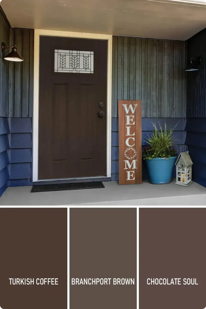 Chocolate Brown Front Door