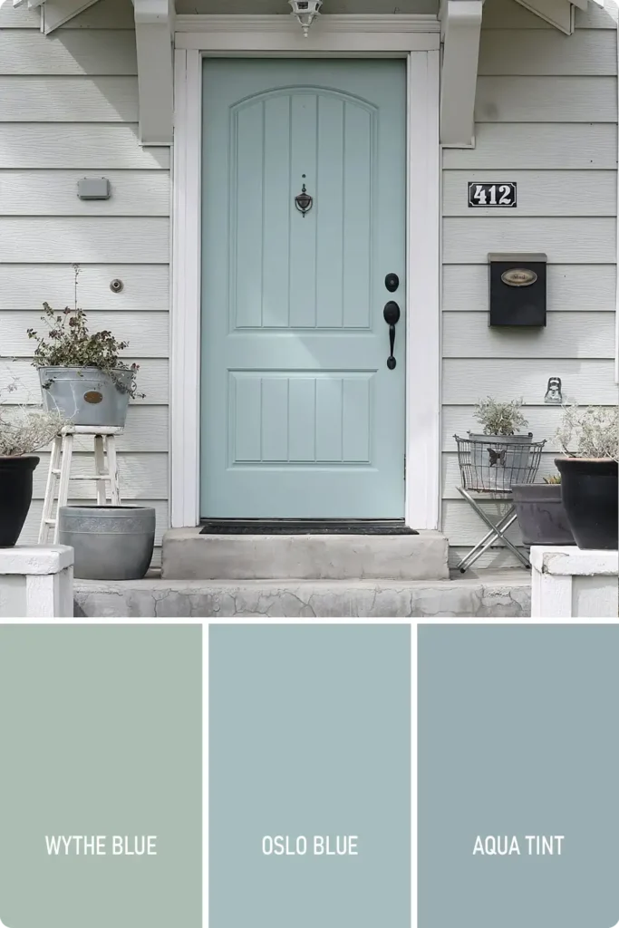 Coastal Blue Front Door