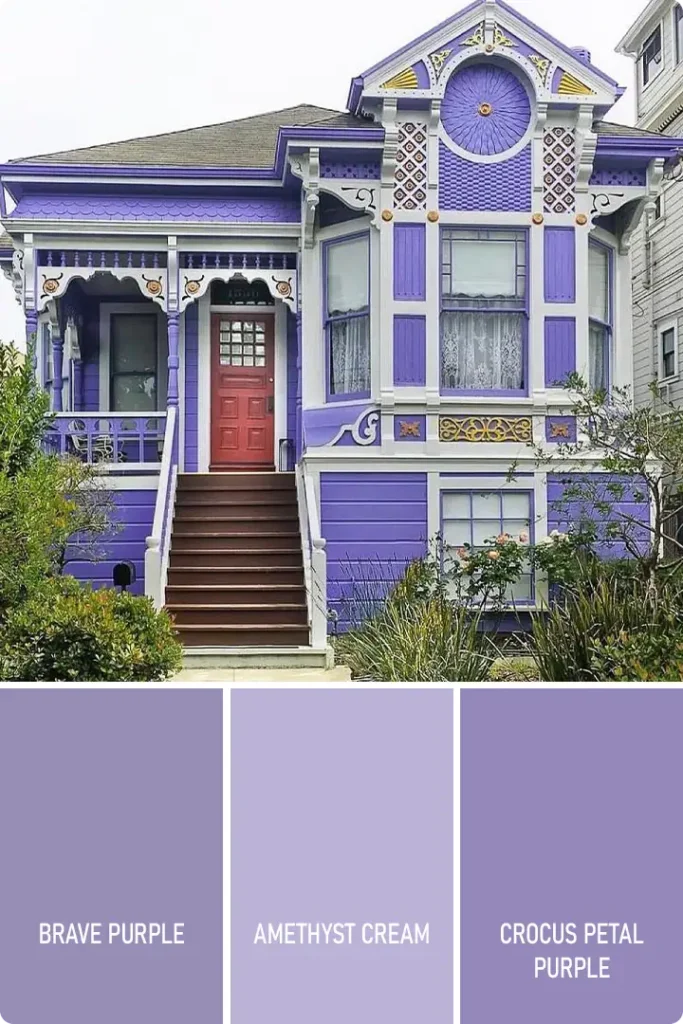 Cold Violet Exterior House Color