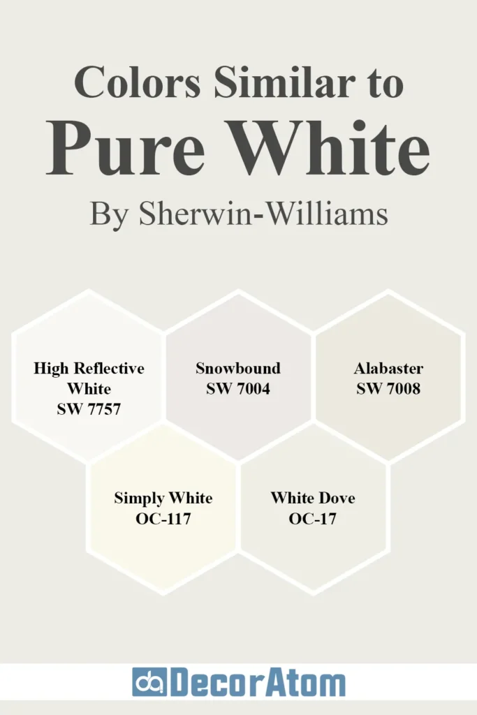 Colors Similar to Sherwin Williams Pure White SW 7005