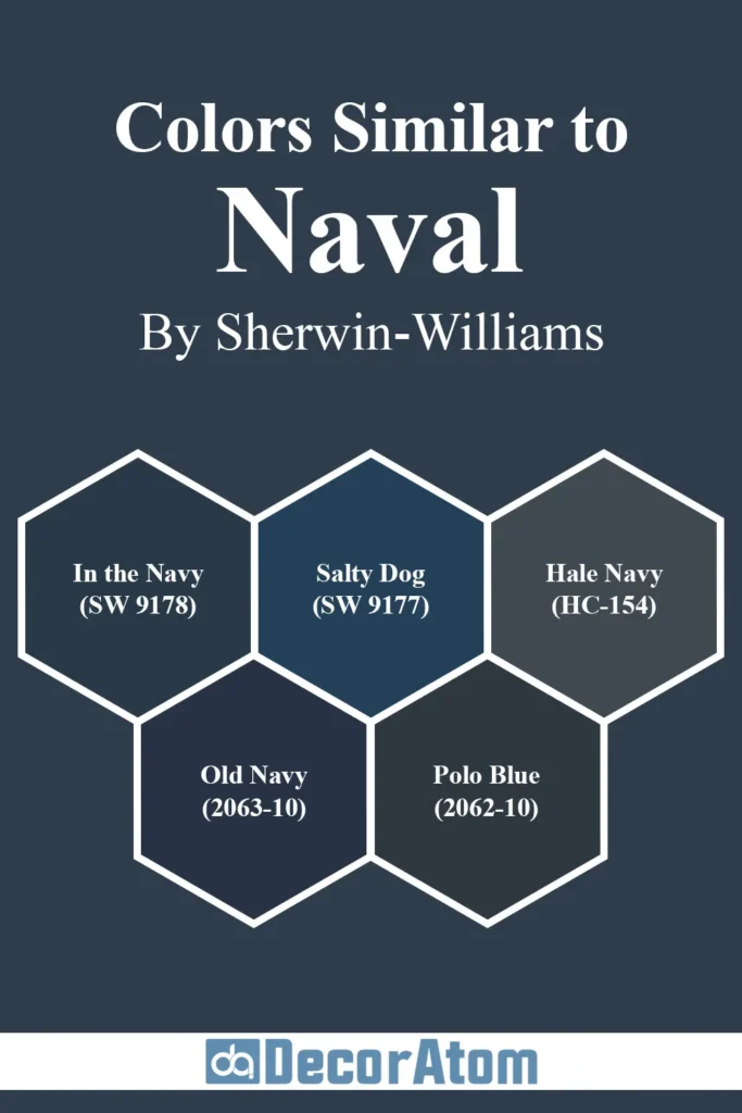 Colors Similar to Sherwin-Williams Naval SW 6244