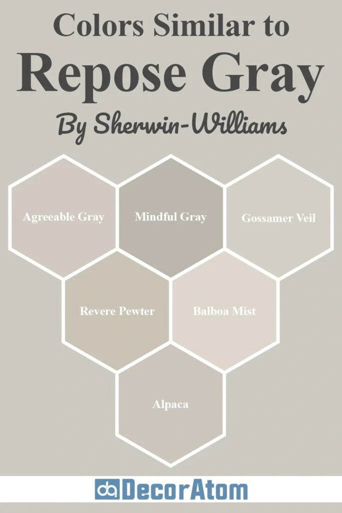 Colors Similar to Sherwin-Williams Repose Gray SW 7015