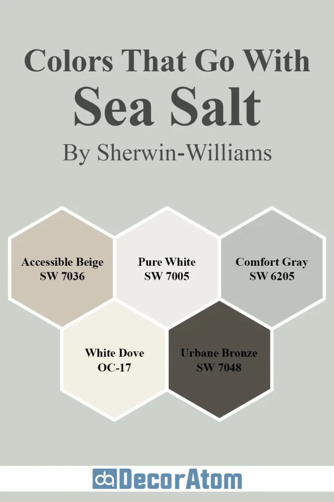 Colors that Go With Sherwin Williams Sea Salt SW 6204