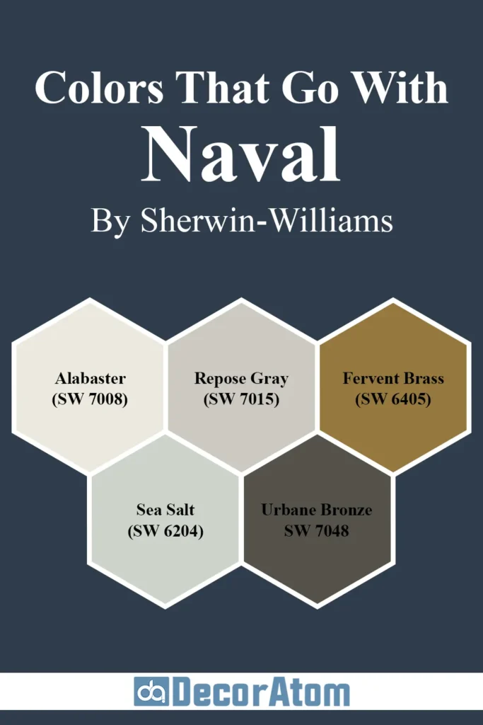 Colors that Go With Sherwin-Williams Naval SW 6244