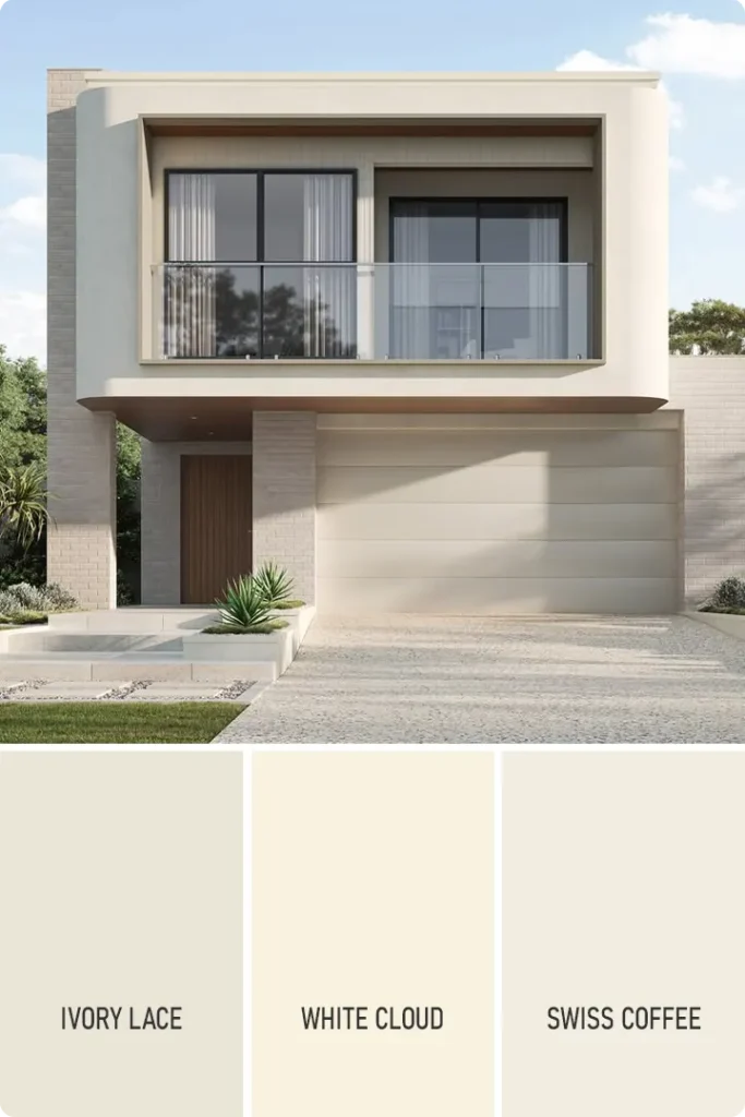 Cream Exterior House Color