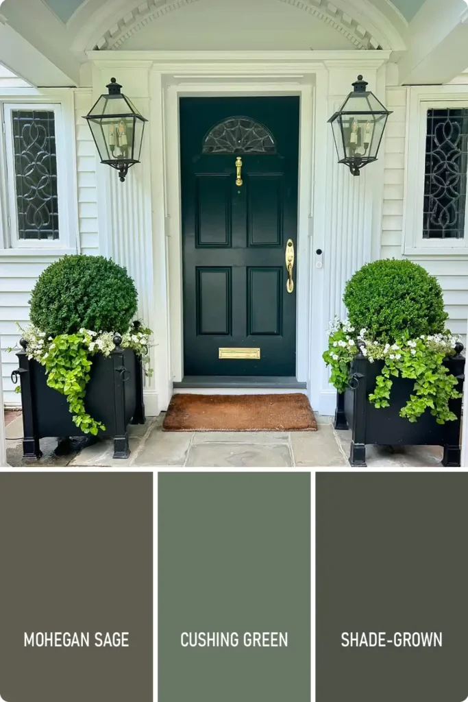 Dark Green Front Door