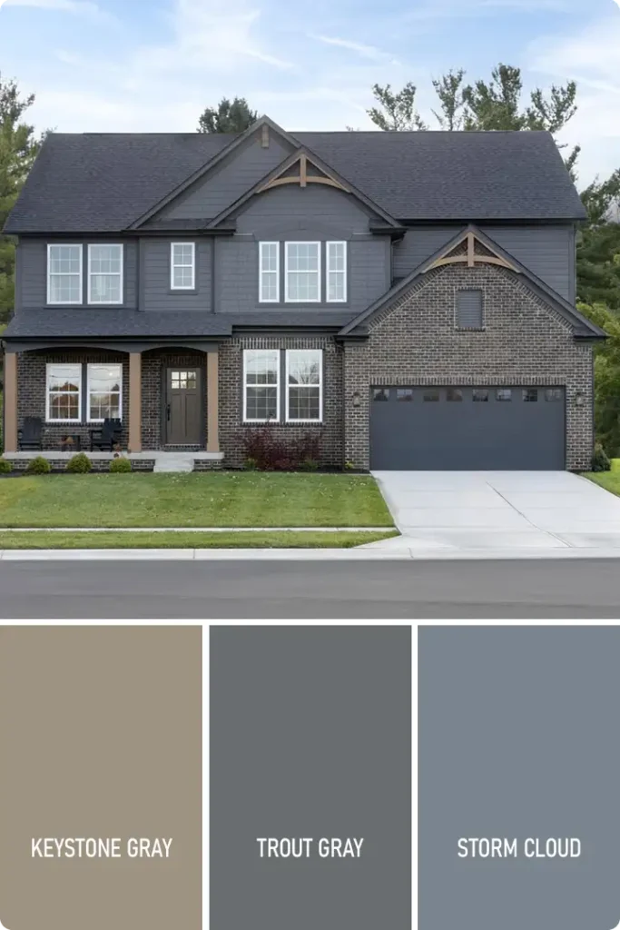 Gray and Brown