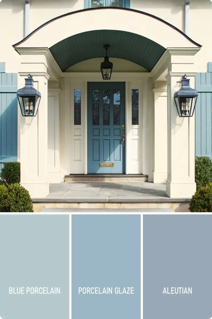 Light Blue Front Door