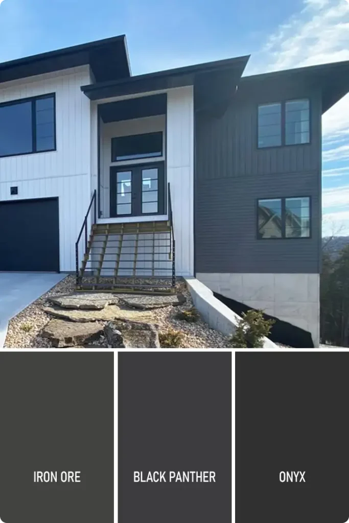 Matte Black Exterior House Color