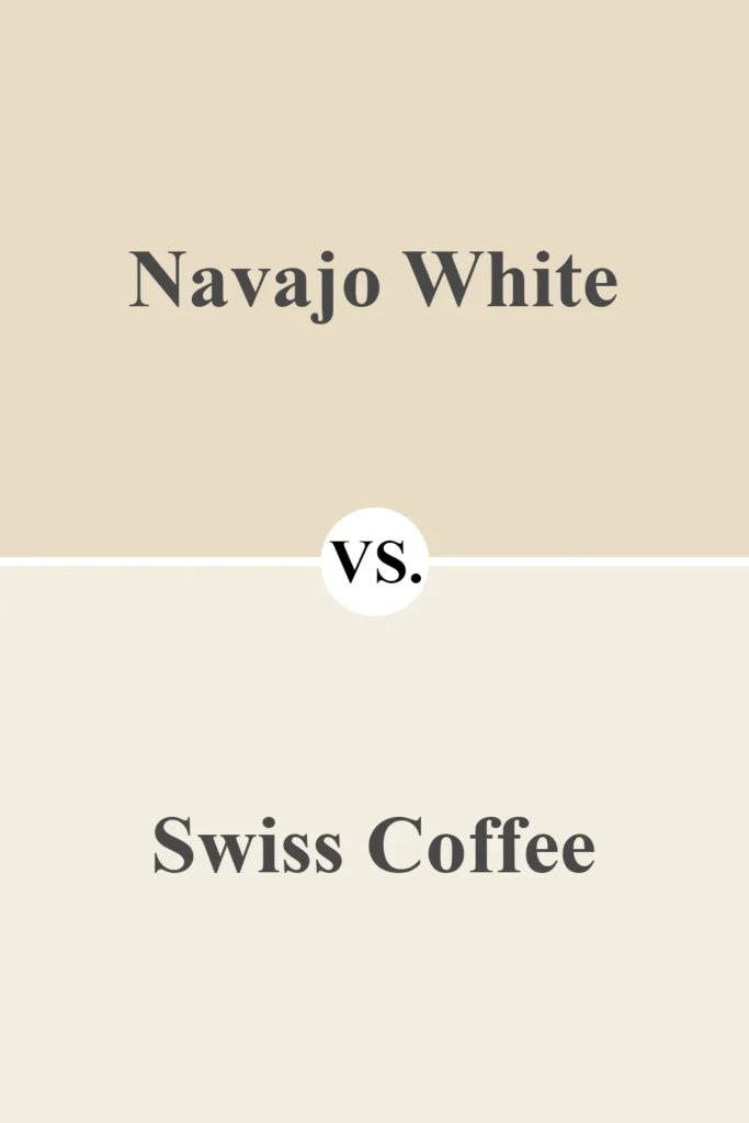 Navajo White VS Swiss Coffee