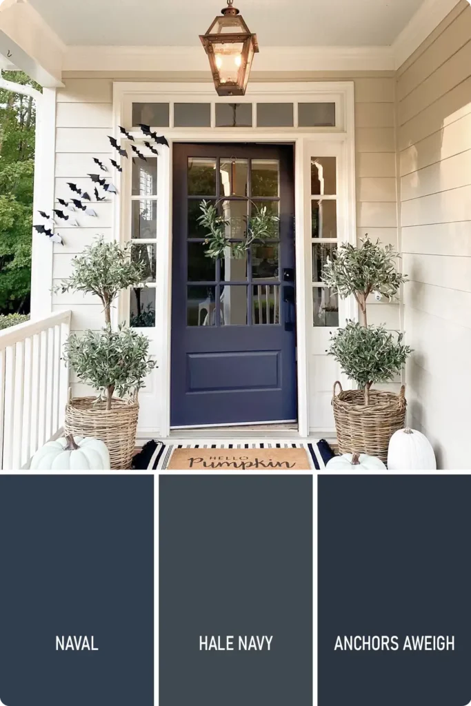 Navy Blue Front Door