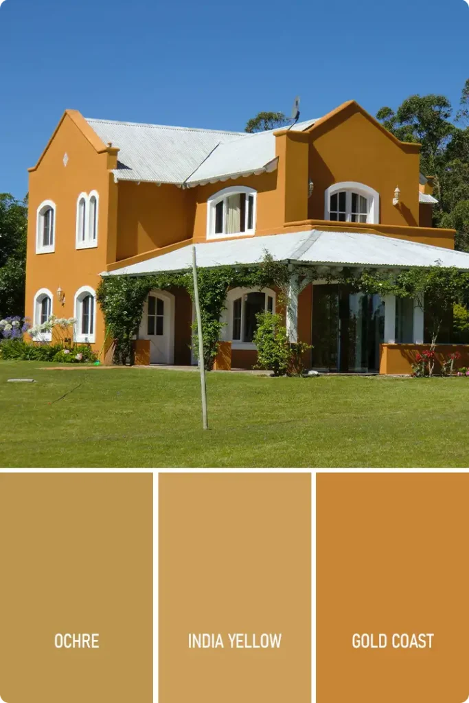 Ochre Exterior House Color