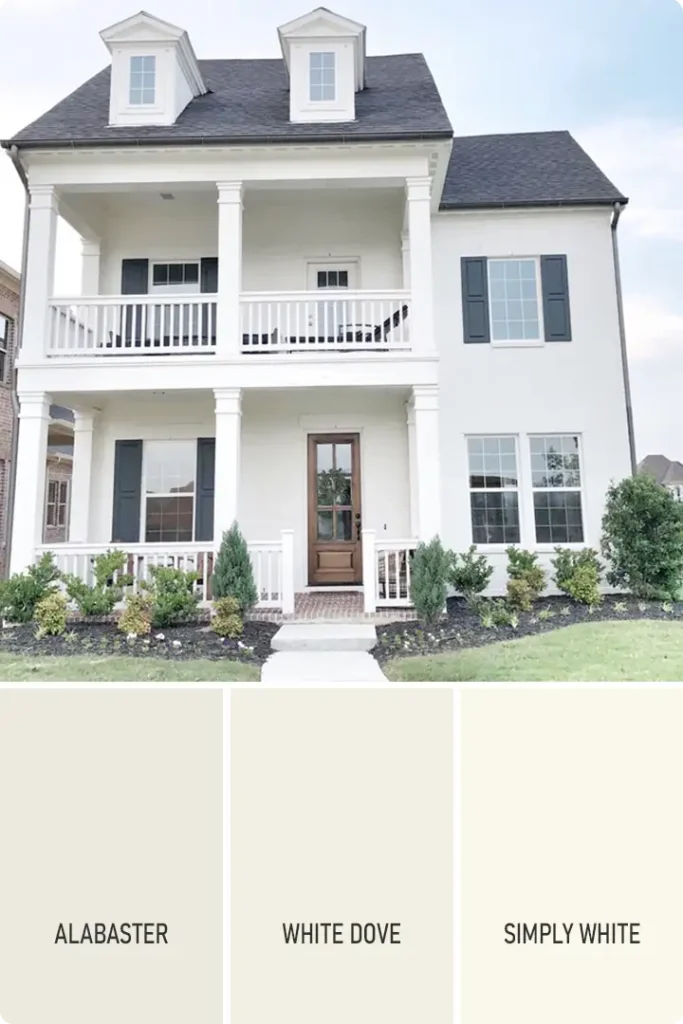 Off-White Exterior House Color