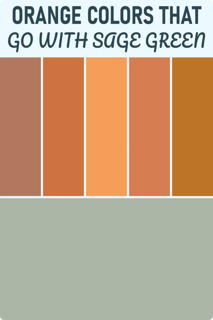 Orange Colors That Go With Sage Green