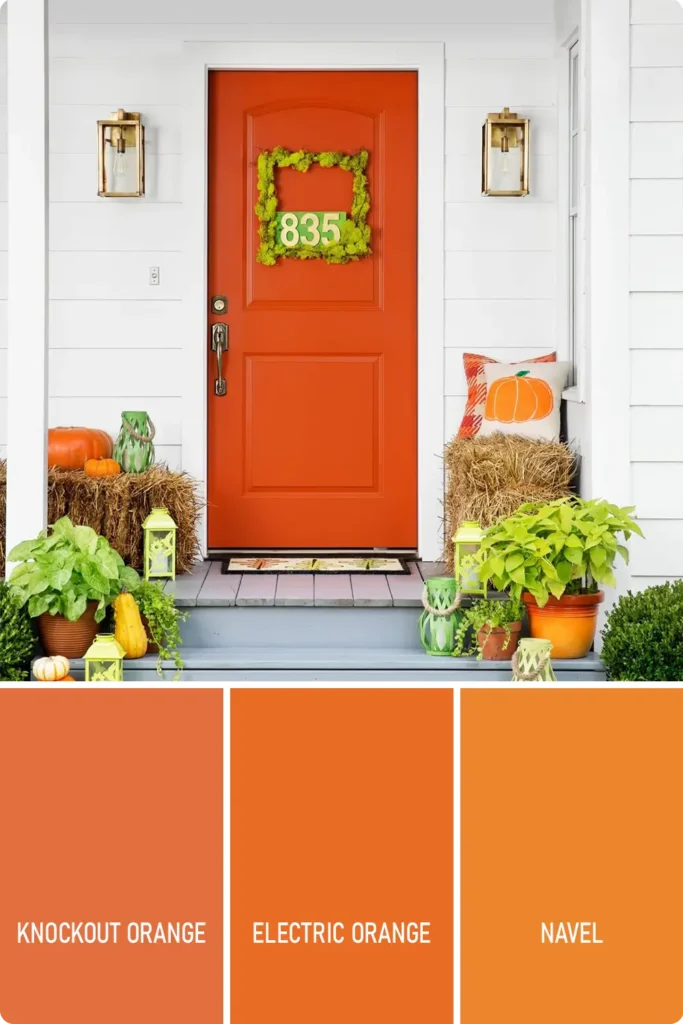 Orange Front Door