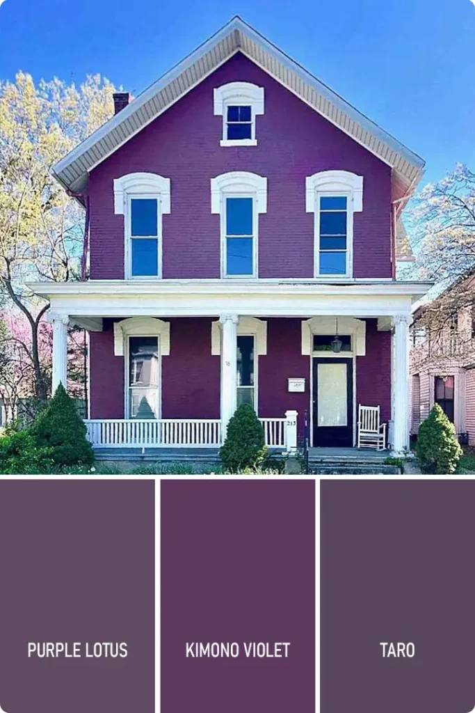 Purple Exterior House Color