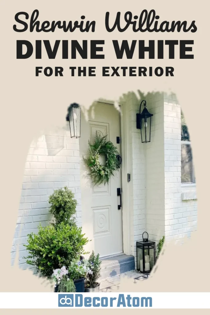 Sherwin Williams Divine White for the Exterior