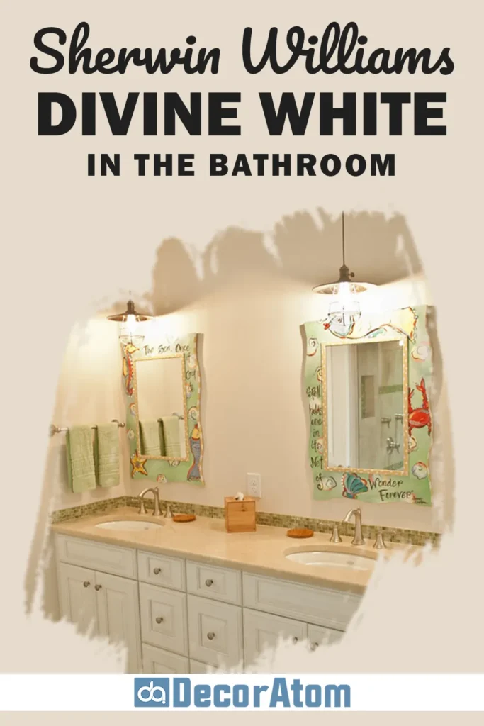 Sherwin Williams Divine White in the Bathroom