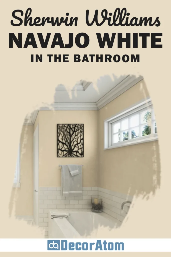 Sherwin Williams Navajo White in the Bathroom