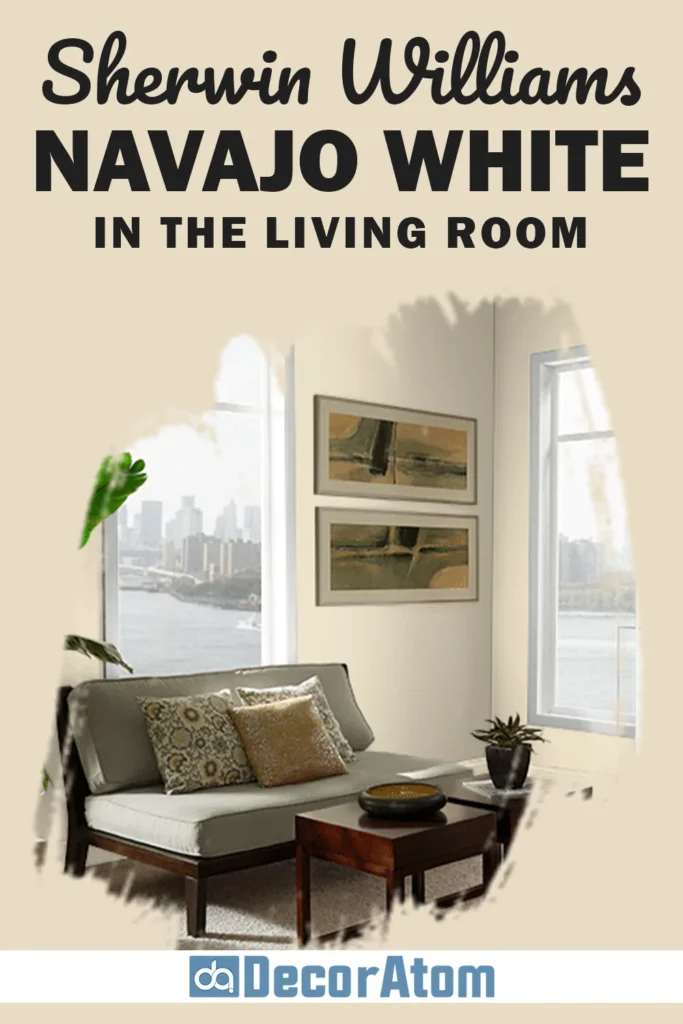 Sherwin Williams Navajo White in the Living Room