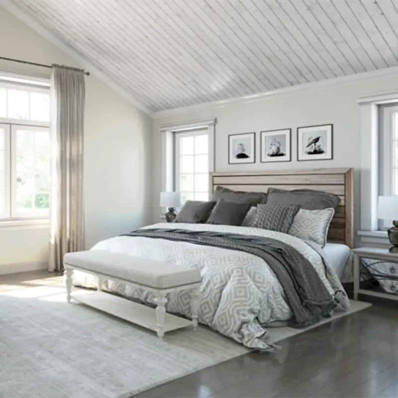 Sherwin Williams Pure White In the Bedroom