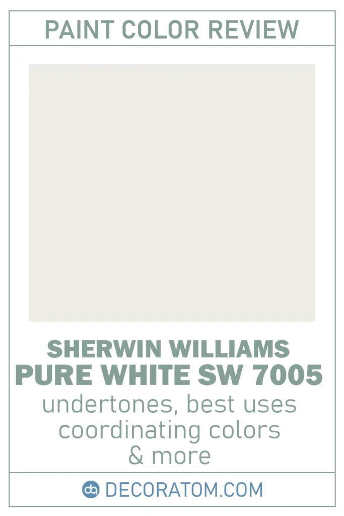 Sherwin-Williams Pure White SW 7005 Paint Color Review