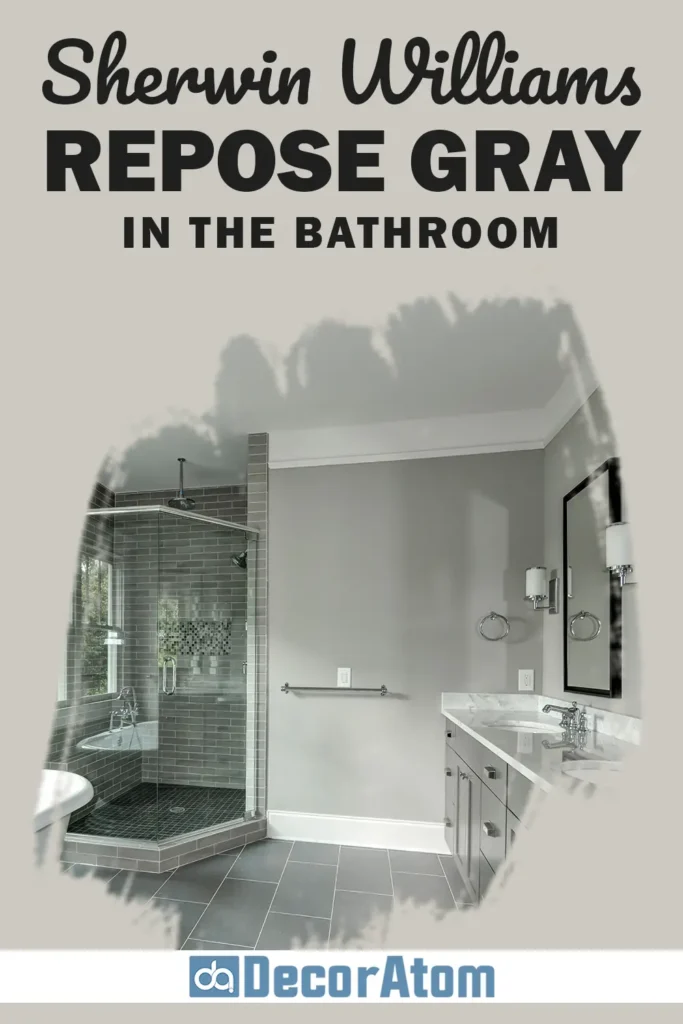 Sherwin-Williams Repose Gray in the Bathroom