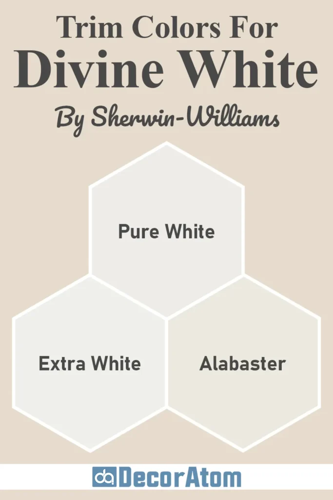 Trim Colors to Pair With Sherwin Williams Divine White SW 6105