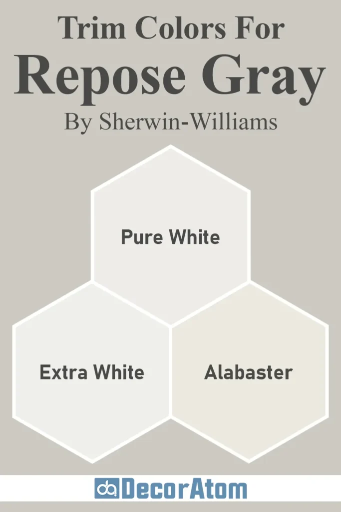 Trim Colors to Pair With Sherwin-Williams Repose Gray SW 7015
