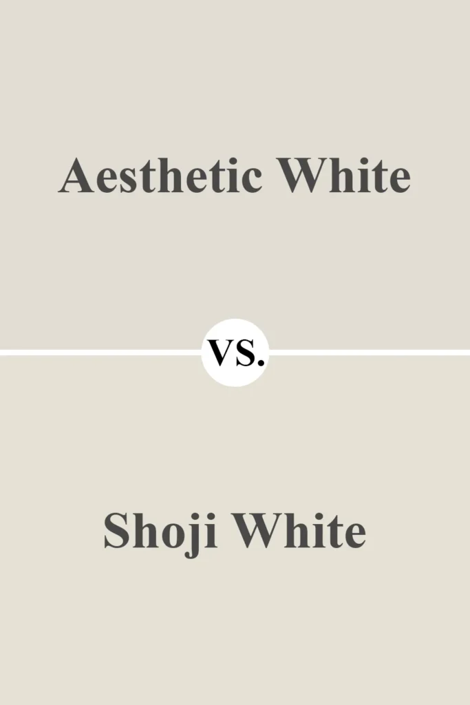 Aesthetic White VS Shoji White
