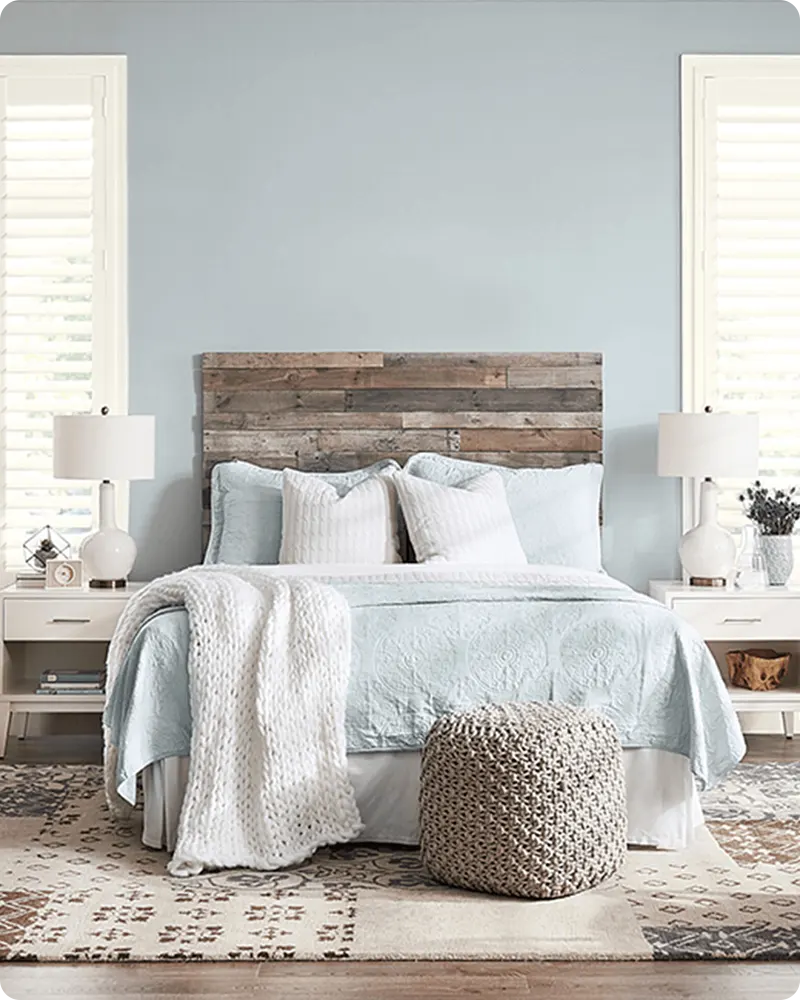 Blue Gray Bedroom