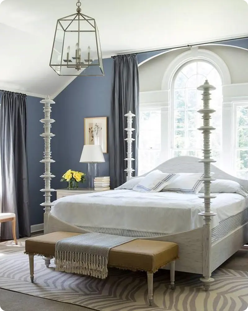 Blue Gray Bedroom