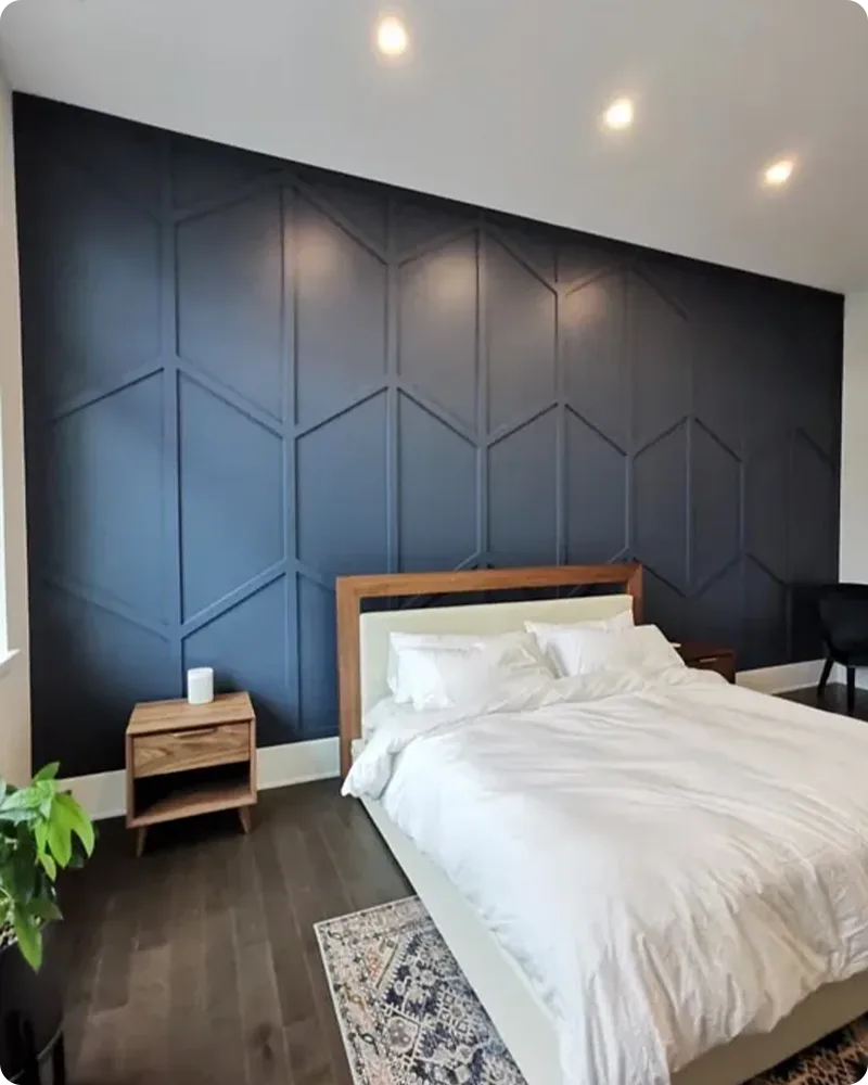 Blue Gray Bedroom